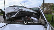 Qaxda avtomobil ağaca çırpıldı: İki qardaş xəsarət aldı