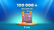 Bakı sakini “5X” lotereyasında 100 000 manat qazandı - VİDEO