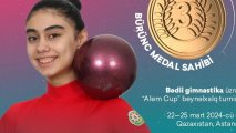 Ayan Sadıqova Qazaxıstanda bürünc medal qazandı