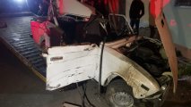 В Гейчае ВАЗ врезался в стену: есть пострадавшие - ФОТО