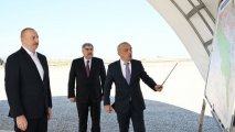 Ильхам Алиев дал старт реконструкции Ширванского оросительного канала в Гаджигабуле - ОБНОВЛЕНО + ФОТО/ВИДЕО