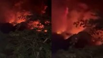 İndoneziyada Ruanq vulkanı püskürməyə başlayıb - VİDEO