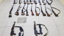 Göyçayda vətəndaşlardan 20 odlu silah götürülüb - FOTOLAR