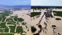 İranda hektarlarla əkin sahəsi sel sularının altında qaldı - VİDEO