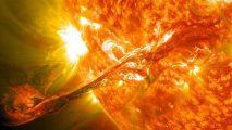 Ученые зафиксировали редчайший мегавзрыв на Солнце