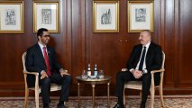 Алиев встретился в Берлине с министром промышленности и передовых технологий ОАЭ
