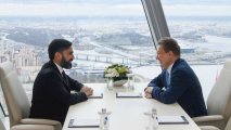 Президенты SOCAR и Газпрома провели встречу в Санкт-Петербурге