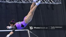 Две азербайджанские гимнастки завоевали 5 медалей в Сербии - ФОТО