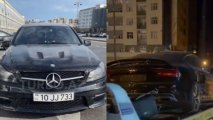 Кадры люксовых автомобилей, водители которых спутали улицы Баку с гоночной трассой - ВИДЕО