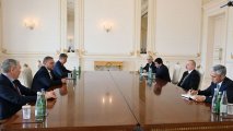 Prezident İlham Əliyev Konstantin Kosaçov və Leonid Kalaşnikovu qəbul etdi