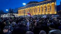 Gürcüstan parlamentinin qarşısındakı aksiyada 13 nəfər saxlanılıb