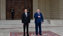 Aleksandr Lukaşenkonun rəsmi qarşılanma mərasimi oldu - FOTO