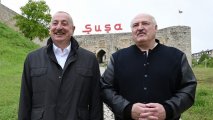 Состоялся совместный обед президентов Азербайджана и Беларуси в Шуше