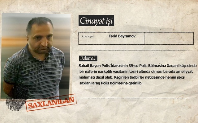 В Баку задержан наркоторговец, продававший кокаин и экстази