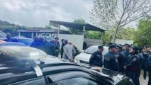 Армянская полиция на въезде в село Киранц задержала 14 человек