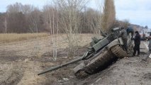 Rusların hərbi karvanı vuruldu: ölü və yaralılar var