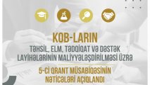 KOB subyektləri üçün 5-ci qrant müsabiqəsinin nəticələri açıqlandı