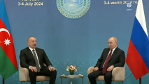 Astanada İlham Əliyevin Vladimir Putinlə görüşü keçirilir - VİDEO