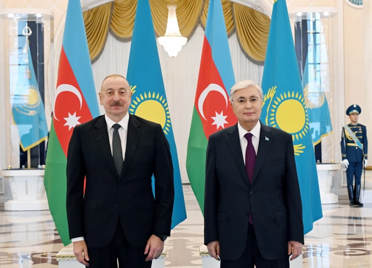 В Астане состоялась встреча президентов Азербайджана и Казахстана-ФОТО