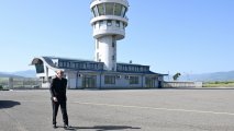 Алиев посетил аэропорт Ходжалы. Фотографии