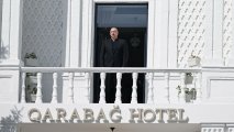 Алиев в Ханкенди. Фотографии