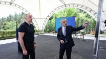 İlham Əliyev Şuşa sutəmizləyici qurğular kompleksinin açılışında - YENİLƏNİB + FOTO