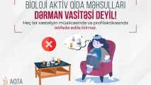 AQTA bioloji aktiv qida məhsulları ilə bağlı istehlakçılara müraciət etdi