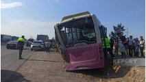Sumqayıtda marşrut avtobusu TIR-la toqquşdu - FOTO-YENİLƏNİB