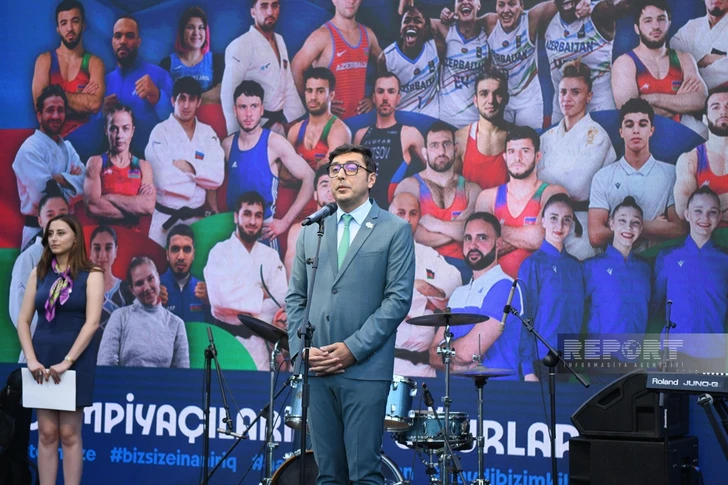 Азербайджанских спортсменов проводили на летние Олимпийские игры-ФОТО