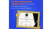 DSMF “Global Recognition Awards” beynəlxalq müsabiqəsində mükafata laiq görülüb