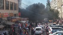 Ticarət mərkəzindəki yanğın söndürüldü - YENİLƏNİB + FOTO/VİDEO