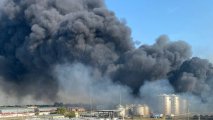 Сильный пожар в Азове- (видео)