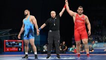 Париж-2024: Азербайджанский борец вышел в полуфинал