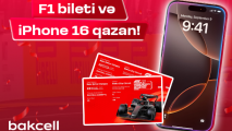 “Bakcell”dən “iPhone 16” qazanmaq ŞANSI!