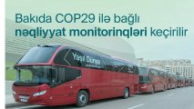 COP29-a məxsus xüsusi avtomobillərin hərəkəti test edildi - YENİLƏNİB