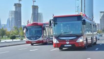 Bakıda avtobusda 