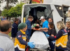 Antalyada avtobus aşdı: Çox sayda yaralı var - FOTO