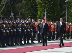Qırğızıstan Prezidenti Sadır Japarovun rəsmi qarşılanma mərasimi olub - VİDEO