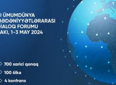 VI Ümumdünya Mədəniyyətlərarası Dialoq Forumunun ilk gününün proqramı açıqlandı - FOTO