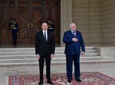 Aleksandr Lukaşenkonun rəsmi qarşılanma mərasimi oldu - FOTO