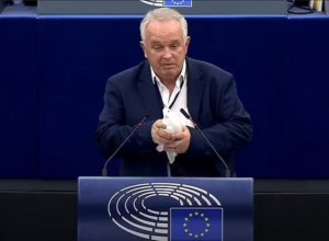 Словацкий евродепутат выпустил голубя на заседании ЕП в Страсбурге - ВИДЕО