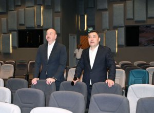 Президенты Азербайджана и Кыргызстана ознакомились с Агдамским конференц-центром - ФОТО