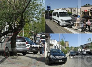 В ГДП отреагировали на информацию о паркующихся на пешеходных переходах водителях в Баку - ОБНОВЛЕНО + ФОТО