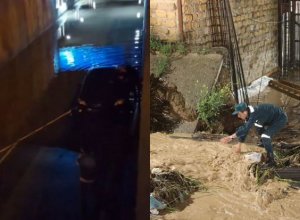 Ливень в Ереване парализовал город: затоплена улица - ФОТО/ВИДЕО