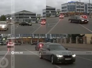 Опасный маневр водителя в Баку: началось расследование - ОБНОВЛЕНО + ФОТО/ВИДЕО