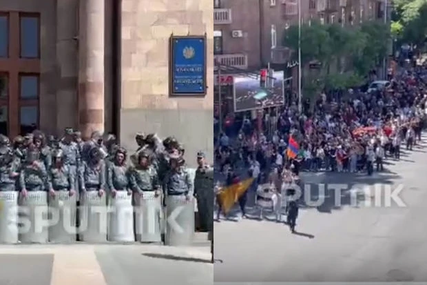 В Ереване возросла напряженность, стянуты дополнительные полицейские силы-ВИДЕО
