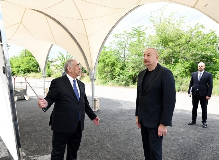 Ильхам Алиев заложил фундамент внутренней дорожно-коммуникационной сети города Зангилан-ФОТО