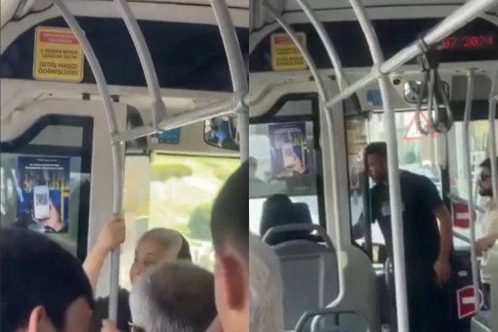 Духота в автобусе стала причиной конфликта между водителем и пассажирами в Баку