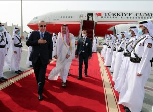 Президент Турции отправился в Катар