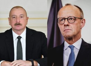 Фридрих Мерц и президент Ильхам Алиев обменялись приглашениями о взаимных визитах